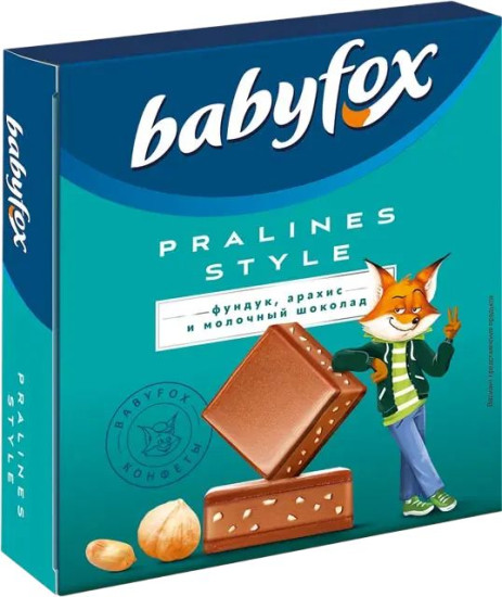 Конфеты шоколадные Pralines Style «Фундук, арахис и молочный шоколад»