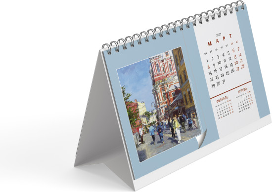 Календарь-домик настольный: Очарование Москвы 2027 с курсором