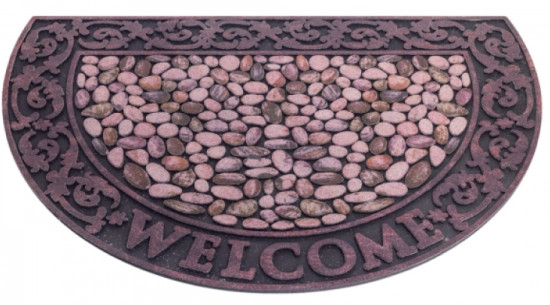 Коврик придверный «Камешки. Welcome»