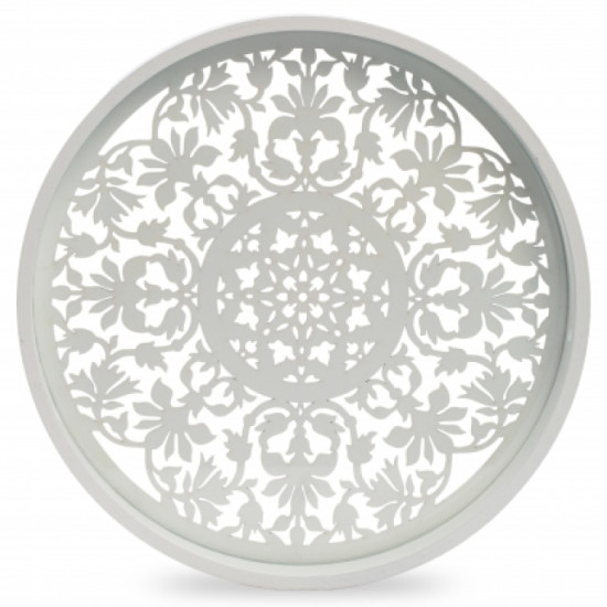 Поднос круглый WHITE LACE