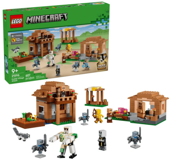 Minecraft Нападение вызывателя на деревню 21596