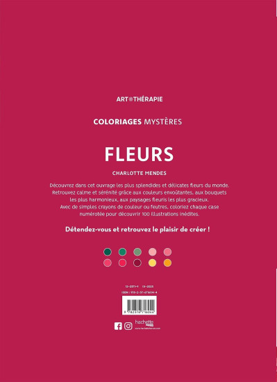 Раскраска по номерам «Fleurs»
