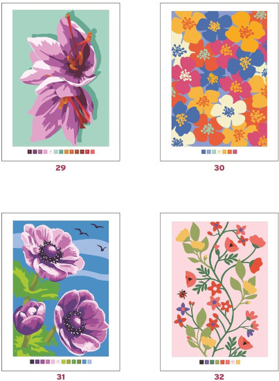 Раскраска по номерам «Fleurs»