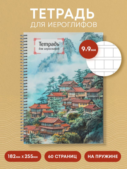 Комплект тетрадей для иероглифов