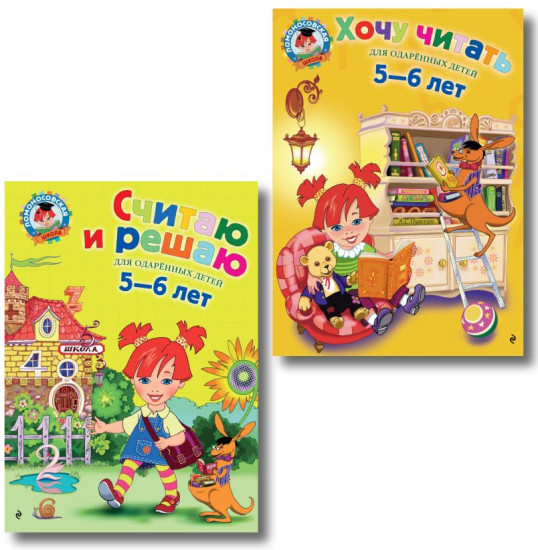 Считаю и решаю. Хочу читать. Для детей 5-6 лет. Комплект из 2 книг