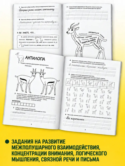 Логоментальные прописи и тренажёры. Животные