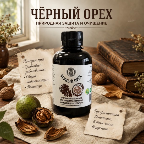 Бальзам «Черный орех» противопаразитарный