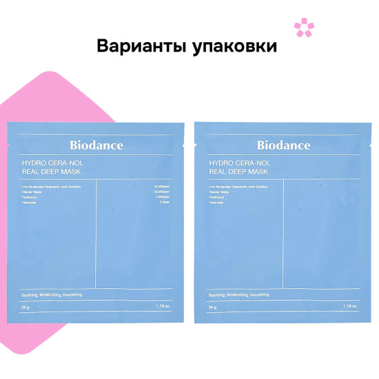 Набор масок Hydro Cera-Nol Mask 4 шт