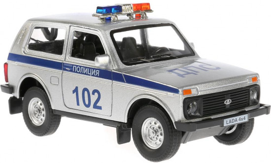 Машина металлическая «Lada 4×4 Полиция»