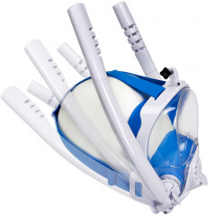 Полнолицевая маска для снорклинга с двумя трубками - Фото 1