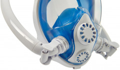 Полнолицевая маска для снорклинга с двумя трубками - Фото 3