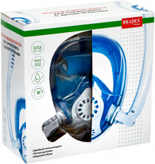 Полнолицевая маска для снорклинга с двумя трубками - Фото 9