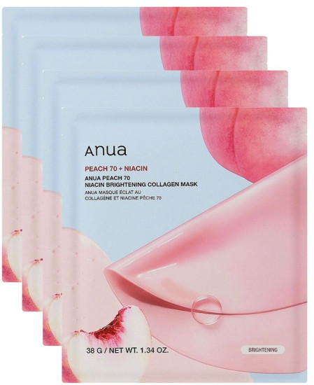 Гидрогелевая маска с ниацинамидом и персиком Peach 70 Niacin Brightening Collagen Mask