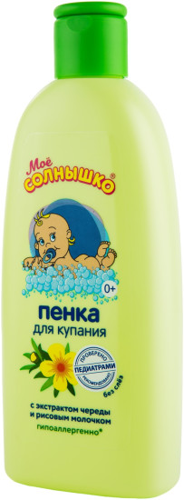 Пена для ванны череда и рисовое молочко