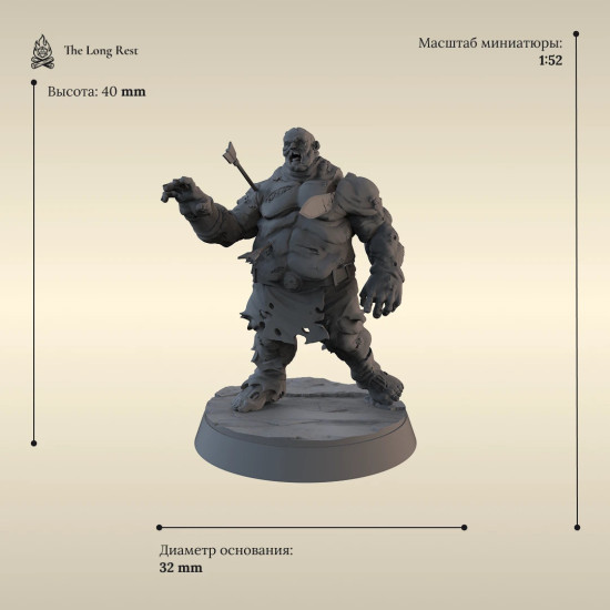 Зомби — миниатюры днд(D&D) (6 шт.)