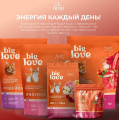 Сухой корм для беременных кормящих Big Love для котят, индейка 1.5 кг - Фото 2