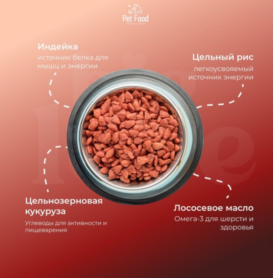 Сухой корм для собак Big Love Ягненок для взрослых и мелких пород 2 кг