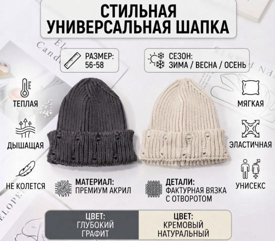 Вязаная шапка