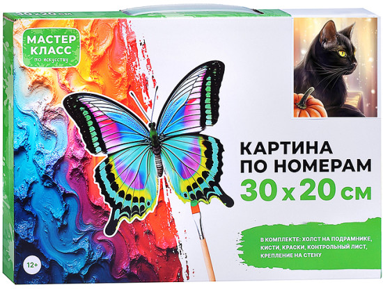 Картина по номерам «Черный кот»