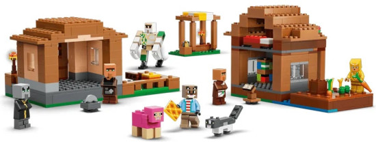 Lego Minecraft 21596 Нападение вызывателя на деревню