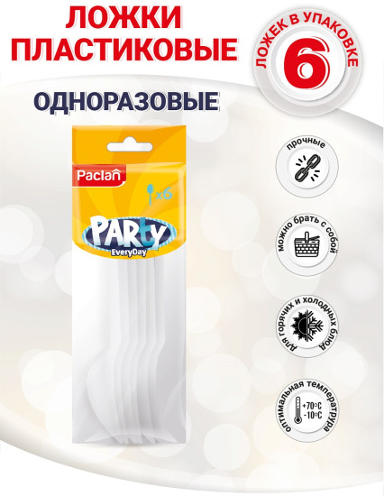 Набор ложек одноразовых