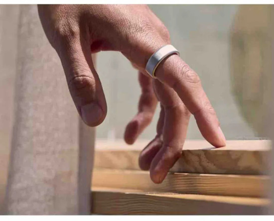 Oura Ring 4 Brushed Silver умное смарт-кольцо
