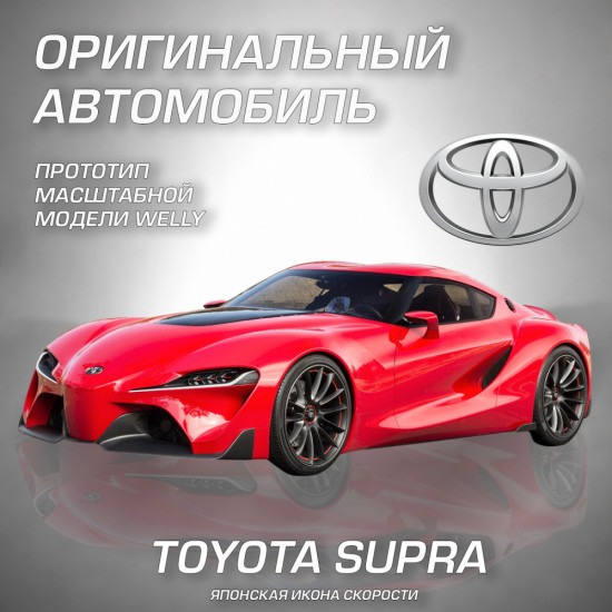 Детская металлическая машинка Тойота Супра