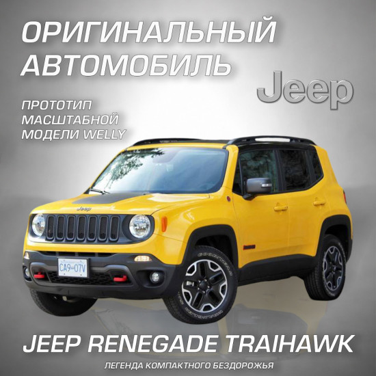 Детская металлическая машинка Джип Ренегат Трейлхок