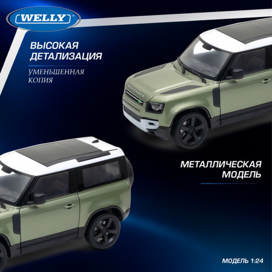 Детская металлическая машинка 2020 Ленд Ровер Дефендер