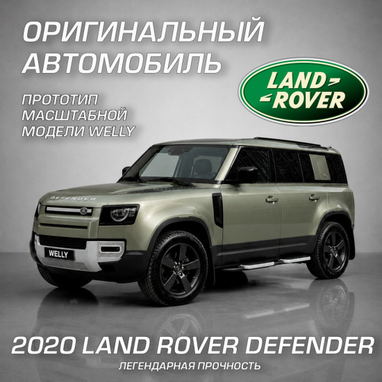 Детская металлическая машинка 2020 Ленд Ровер Дефендер