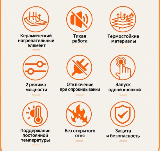 Обогреватель мощный компактный стильный