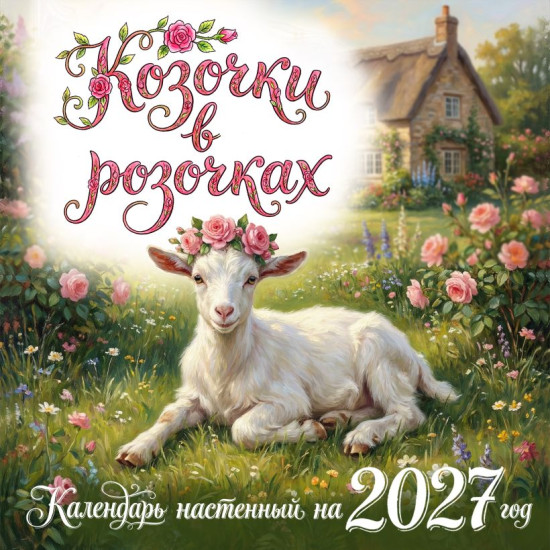 Календарь настенный на 2027 год «Козочки в розочках»