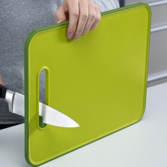 Доска разделочная с ножеточкой «Slice&Sharpen Large», зеленая - Фото 1