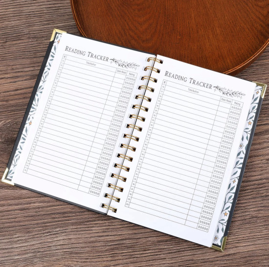 Планер читателя Reading Planner — дневник учёта прочитанных книг с наклейками, на спирали