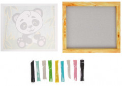Фреска-картина из песка «Мишка панда» - Фото 1