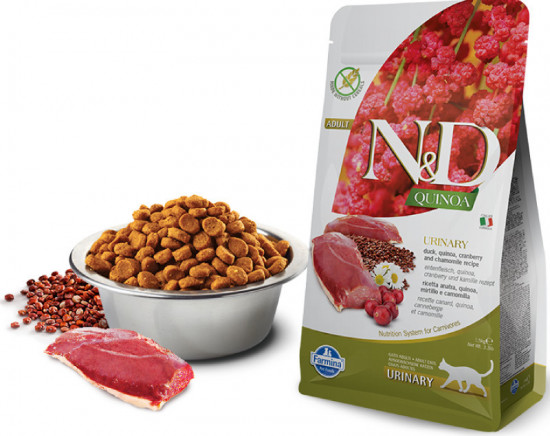 Корм для кошек с уткой и киноа