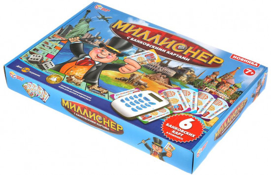 Игра настольная «Миллионер с банковскими картами»