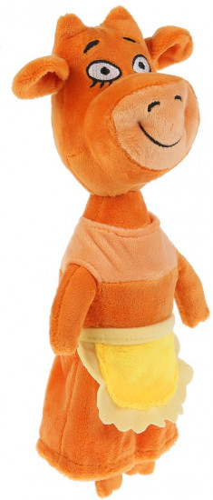 Игрушка мягкая «Оранжевая корова мама»