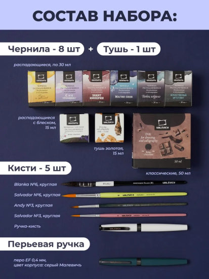 Набор для рисования чернилами