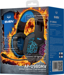 Наушники-гарнитура игровые AP-U980MV - Фото 3