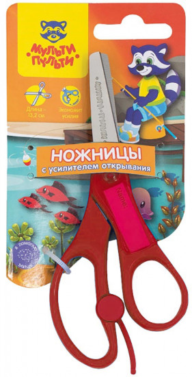 Ножницы детские «Приключения енота»