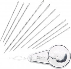 Набор игл для шитья, вышивки и штопки с нитевдевателем - Фото 1