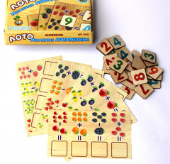 Лото деревянное «Моя первая арифметика» - Фото 1