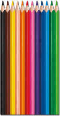Карандаши цветные пластиковые - Фото 1