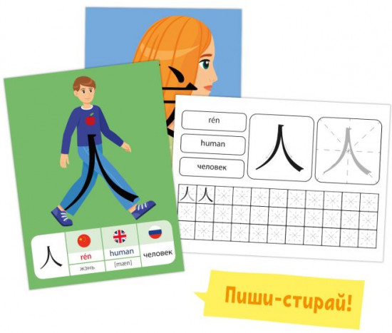 Карточки «Китайский язык». Человек