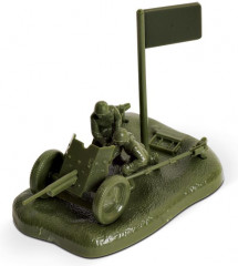 Модель сборная «Советская противотанковая пушка с расчётом» - Фото 4