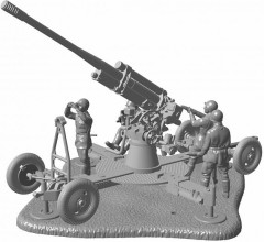 Модель сборная «Советское зенитное орудие 52-К» - Фото 5