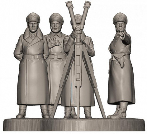 Модель сборная «Немецкий штаб в зимней форме»