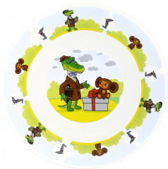 Тарелка малая «Чебурашка и крокодил Гена» - Фото 1