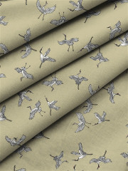 Комплект постельного белья «Olive-Bright Blue Cranes» (1,5-спальный, бязь, 2 наволочки 70х70) - Фото 2